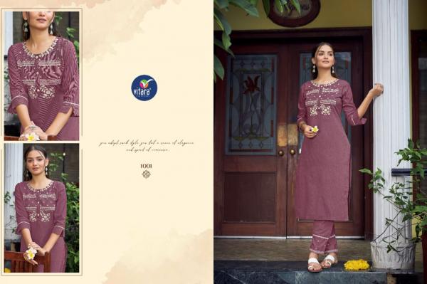 Vitara Signature Embroidery Wear Kurti With Pant Collection